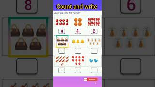 count and write the numbers |  how to count the numbers | numbers game for kids | education | learn