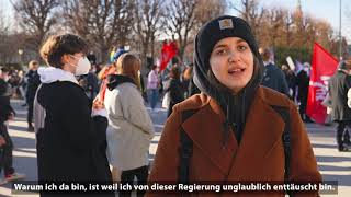 ÖGJ Gewerkschaftsjugend - Demo, Aufstehen gegen Faßmann 15.02.21