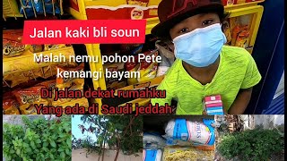 kLiling jalan kaki di ll komplek sambil beli soun malah nemu !! pohon Pete dan kemangi bayam ll