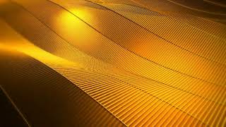 Golden wave background looped animation I Free version footage