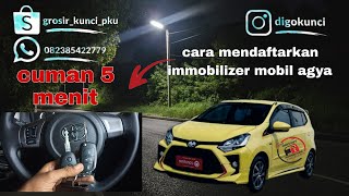 (PART..1. ) ...CARA MEMPROGRAM CHIP IMMOBILIZER MOBIL AGYA //....TANPA MENGGUNAKAN ALAT