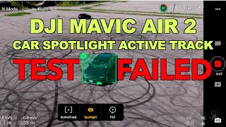 DJI MAVIC AIR 2 ACTIVE TRACKING TEST FAILED