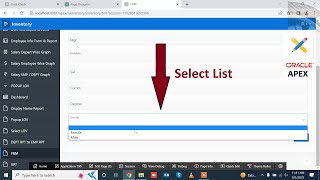 How to Select List Male Female Selector in Oracle Apex | Mr Gactack