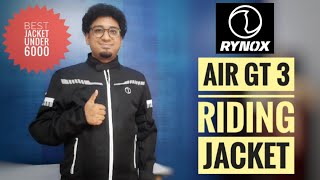 RYNOX AIR GT3 🔥 Detailed Review|| My first riding jacket 😎|| Best budget LEVEL 2 jacket under 6000