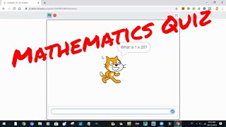 Mathematics Quiz in Scratch 3.0