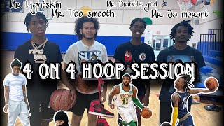 4v4 basketball hoop session with Nba Youngboy, Ja Morant, Yeat and more..