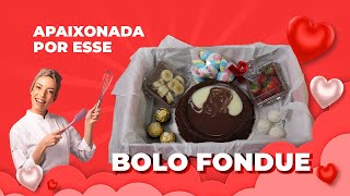 BOLO FONDUE DE BROWNIE | ESPECIAL DIA DOS NAMORADOS