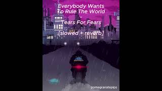 Everybody Wants To Rule The World [slowed + reverb] - Tears For Fears