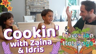 Cookin with Zaina and Idris Hawaiian Hot Dogs