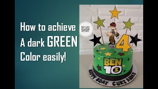 How to Achieve Dark Green Icing Tutorial