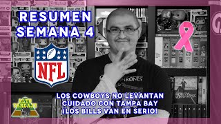 RECUENTO SEMANA 4 NFL. LA NCAA SE PONE INTERESANTE