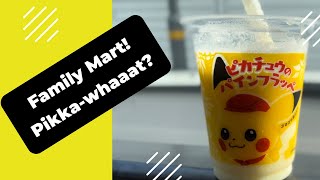 Trying out the Pikachu Pineapple Frappe  - Family Mart | Fussa, Japan