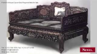 French Antique Opium Bed Regence Beds for Sale