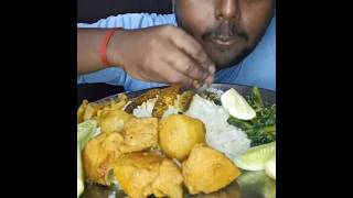 Huge Chicken Thali Eating #chickencurry #chicken #shorts