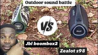 Outdoor sound test between zealot s98 and jbl boombox2 👂🎧🔊