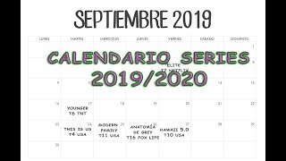 CALENDARIO SERIES SEPTIEMBRE-OCTUBRE 2019