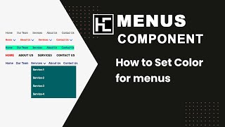 How to Set Color for menus