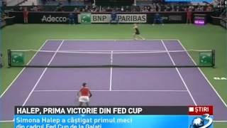 Simona Halep, prima victorie din Fed Cup ( HD )