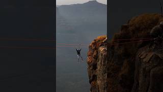 Do what your heart craves for! Crazy Zipline! ! #jivdhanfort #indiaadventures #maharashtratourism