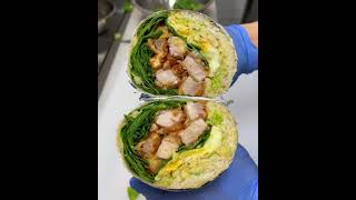 CHICKEN KATSU VURRITO🍗🥗🌯|#shorts |#hungry_bsk