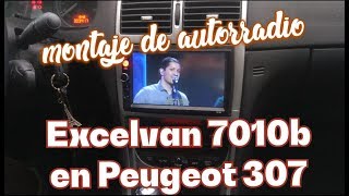 Montaje de radio Excelvan 7010b en Peugeot 307