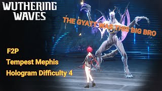 [Wuthering Waves] (Tactical hologram) Tempest Mephis: Mourning Thunder | Difficulty 4 | Parry