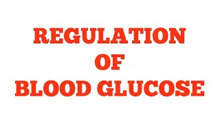 Regulation of Blood Glucose level || #Biochemistry