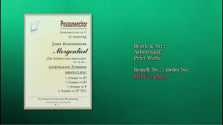 24803, Morgenlied für Posaunenchor von Josef Rheinberger