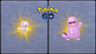 Pokemon Go: Evolving Shiny Wooper into Shiny Quagsire