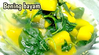 SEPERTI INI RESEP BENING BAYAM YANG MUDAH