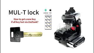 How to Get a New Key From Mul-T Lock if All Keys Are Lost via 2M2Tank CNC Key Cutting Machine?