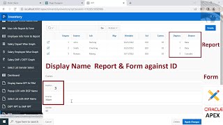 How to Display Name in Report & Form against ID (Report with Form) in Oracle Apex | Mr Gactack