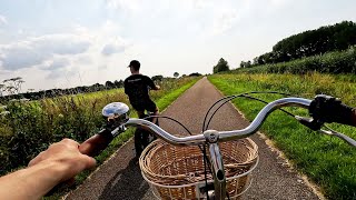 Relaxed Biking Through Dutch Countryside