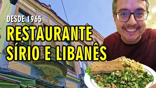 Tradicional Restaurante Sírio e Libanês desde 1965 na Rua Senhor dos Passos na SAARA