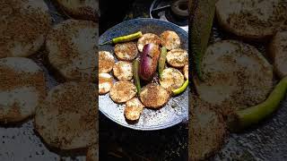 Best chatpati brinjal recipe | Have you tried it😋 #asmr #food #foodie #foodlover #viral #shorts