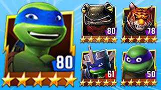 TMNT Legends Leonardo, Tiger Claw, Leo Larp, Donnie Classic, Newtralizer