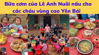 Bữa cơm mà Lê Anh Nuôi nấu cho các cháu vùng cao khó khăn xã Cát Thịnh huyện Văn Chấn, tỉnh Yên Bái