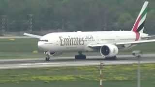 ✈Boeing 777-300ER Emirates✈ takeoff at Düsseldorf International Airport