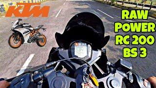 KTM RC 200 BS-3 RAW POWER 💪🔥 | King of 200cc segment 🔥🔥