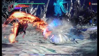 DMC 5 - Dante parrying Vergil's summoned swords