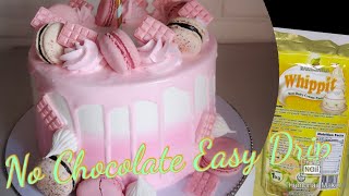 Easy Colored Drips without using a chocolate / How to Use Whippit Cream as Cake Drips