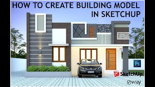 How to create building model in sketchup | Make it simple tamil