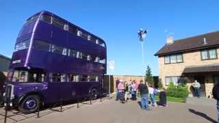 A Triple-Decker Bus and Exterior Sets from The Making of Harry Potter, London, England