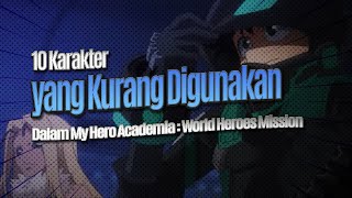 10 Karakter yang Kurang Digunakan Dalam My Hero Academia: World Heroes Mission