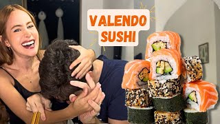 PEDRA PAPEL E TESOURA VALENDO SUSHI - ele ganhou?!