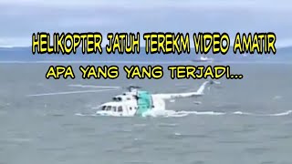 Helicopter jatuh di laut