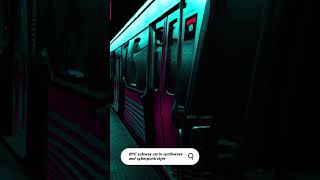 Asking AI to create NYC subway car in synthwave style.  #ai #art #short