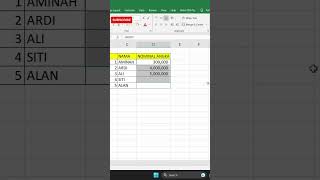 Cara cepat Mengetik nominal ratusan hingga milayaran  #tutorialexcel #microsoftexcel #shortsvideo
