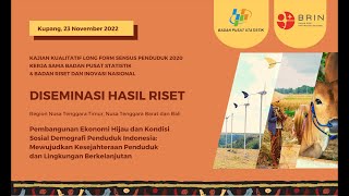 Diseminasi Kerja Sama Kajian Kualitatif BPS-BRIN Region NTT, NTB, dan Bali