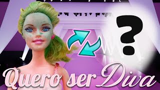 Essa BONECA está toda MANCHADA com tinta verde! Quero ser Diva EP. 7 | parte 1 #barbie #barbiedoll